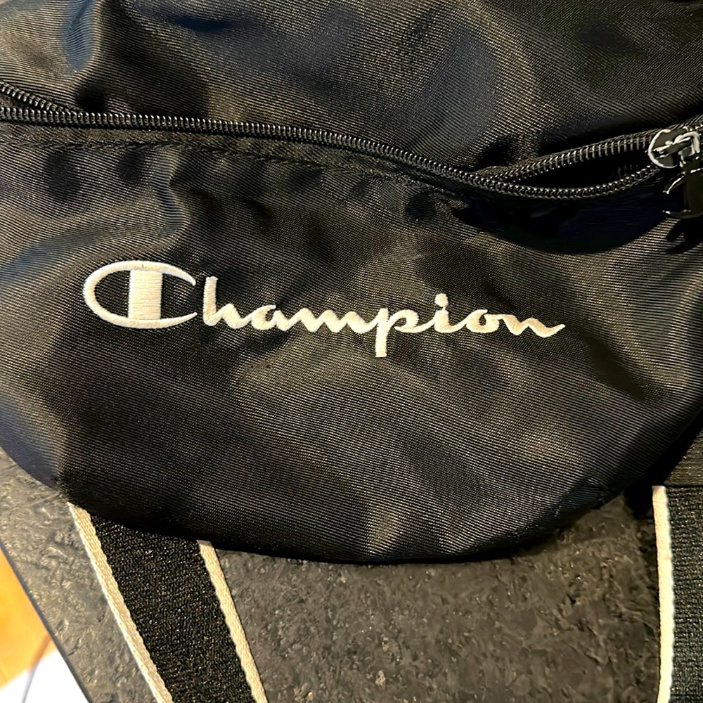 CHAMPION Black Fanny Pack Belt Bag, gently used